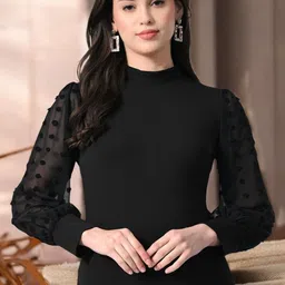 IUGA Puff Sleeve Top-picture-46