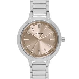 Sonata Steel Daisies Women Brown Analogue watch NL8141SM02-image-44