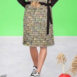 ArtzFolio Grey Printed Aprons-94