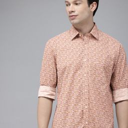 ColorPlus Pure Cotton Floral Printed Casual Shirt-picture-8