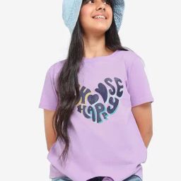 Bonkids Girls Typography Printed Cotton T-Shirt-image-16