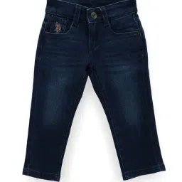 U.S. Polo Assn. Boys Blue Solid Jeans-picture-49