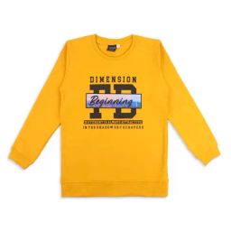 Cavio Kids Yellow Cotton Printed Full Sleeves Sweatshirt-image-71