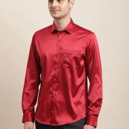 Turtle Red Slim Fit Shirt-image-54