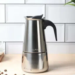 NATURALLYOURS Silver Stainless Steel Moka Pot Espresso Maker (450ml)-image-17