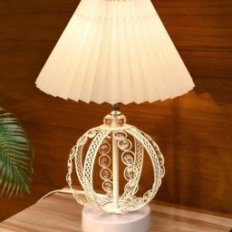 Homesake Off White Metal Table Lamp-23