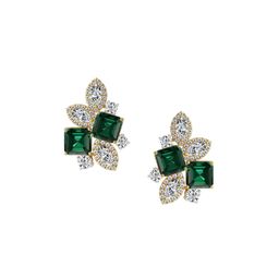 Emori 14KT Gold Fleur De Luxe Lab Diamond Earrings-5.03 g-picture-14