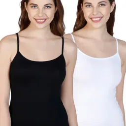 Amante Multicolor Camisole (Pack Of 2)-image-65
