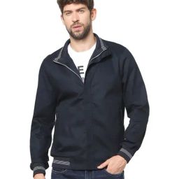 celio* Navy Full Sleeves Solid Jacket-image-74