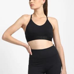 Reebok Black WOR COMM STRAPPY BACK Sports Bra-image-24