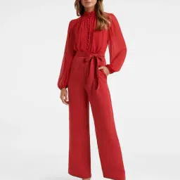Forever New Tango Red Full Length Jumpsuit-picture-21