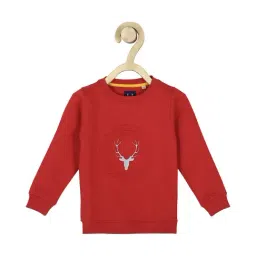 Allen Solly Kids Red Printed Full Sleeves Sweatshirt-image-84