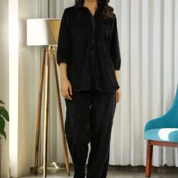 SAY Black Pyjamas Set-picture-15