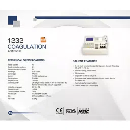 Labtronics Fully Automatic Coagulation Analyzer with 90 W Power, LT-1232 image 3