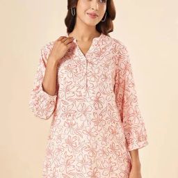Akkriti by Pantaloons Peach Printed Tunic-picture-4