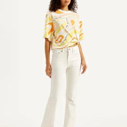 Levi's White Cotton Solid Jeans-image-79