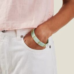 Accessorize London Women's Mint Wrapped Bangle Bracelet-12