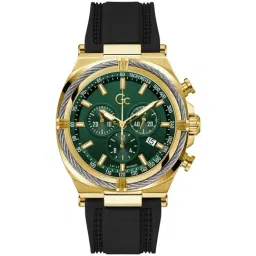 gc GUESS COLLECTION Ironclass Green Round Dial Analog Mens Watch - Z32006G9-picture-26