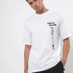 Bewakoof White Relaxed Fit Graphic T-Shirt-image-75