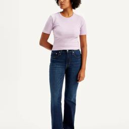 Levi's Navy Blended Solid Jeans-image-2