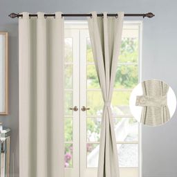 Deco Window Beige Set of 2 Door Curtain-image-32