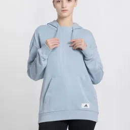 Adidas Blue W LNG HD Hoodie-image-3