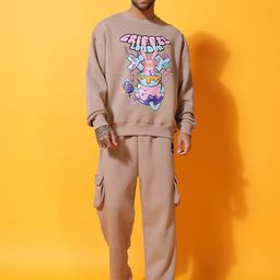 GRIFFEL Men Graphic Printed Tracksuit-18
