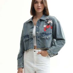 Only Blue X Mickey Printed Vintage Cropped Jacket-picture-32