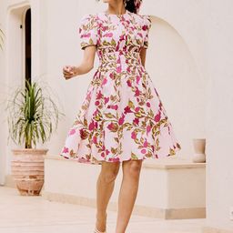 HOUSE OF FETT Floral Print Fit & Flare Mini Dress-image-84