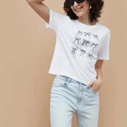 Fame Forever by Lifestyle White Cotton Printed T-Shirt-picture-26