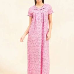 Sweet Dreams Rose Pink Floral Print Nighty-image-49