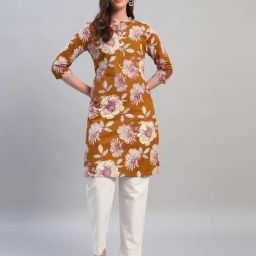 Cantabil Multi Color Regular Fit Printed Kurti-24