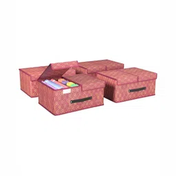Aura Maroon 4 Pieces Drawer Organisers-10