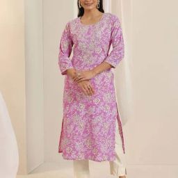 Libas Pink Embroidered Kurta-picture-34