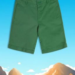 MINIKLUB Kids Green Solid Shorts-picture-26