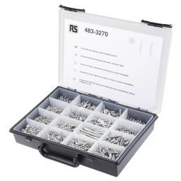 RS PRO Stainless Steel Pozidriv, Slot Drive Screw/Bolt Kit Model No 4833270-image-14