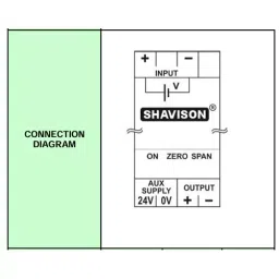 Shavison Single Output Analog Signal Converter 22.5 mm Slim 4 - 20 mA Output 0 to 700° C Input Temperature, AS746-318 image 4