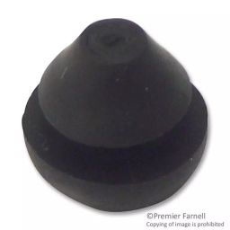 TR FASTENINGS PUSH-ON FEET, THERMOPLAST, BLACK, 2.3MM, TRPOF-40048 (Pack of 100 Pcs)-picture-48