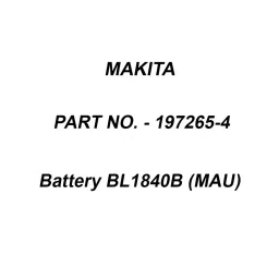 Makita Battery BL1840B (MAU), Part No 197265-4-picture-29