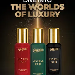 BEARDO Set Of 3 Three Worlds Devil's Oud, Mortal Oud & Divine Oud Perfume - 20ml Each image 2
