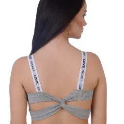 Da Intimo Grey Non Wired Padded Sports Bra-33