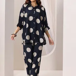 Libas Geometric Printed Kimono Shirt With Palazzo-38