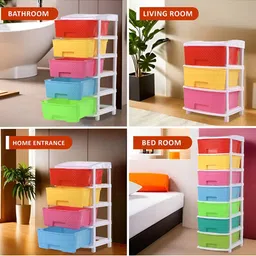 Myntra Elegant Homes Red Set of 3 Pcs Regular Multipurpose Drawer Organisers image 4