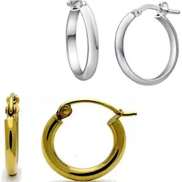shobhram Set Of 2 Contemporary Hoop Earrings-picture-24