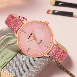 Kool Kidz Girls Embellished Dial & Straps Analogue Watch Analogue YM 805 PK-image-32