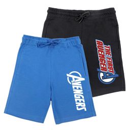 Marvel By Wear Your Mind Pack Of 2 Avengers Printed Shorts - Blue & Black-picture-12