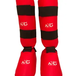 AXG NEW GOAL Step In Karate Taekwondo (Large) Muay Thai Kick Kickboxing MMA Shin Guard-picture-5