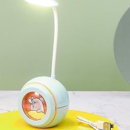 Sanjary 3 in 1 USB Chargeable Led Light Table Night Lamp for Kids Bedroom with Pencil Sharpener & Pen Holder Stand for kids color design may vry-22