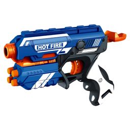 NEGOCIO Blaze Storm Hot Fire Soft Bullet Gun Toy with 10 Safe Soft Foam Bullets, Fun Target Shooting Battle Fight Game for Kids- PACK OF 1- COLOR MAY VARY-31