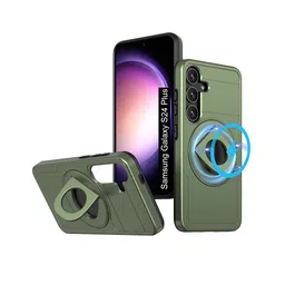 Luxury Kase Solid Samsung Galaxy S24 Plus Magsafe Shockproof Rugged Back Case-picture-43